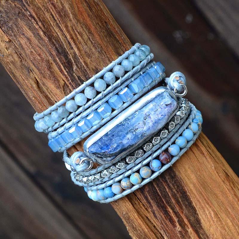 Unique Mixed Natural Stones Bracelet - Sutra Wear