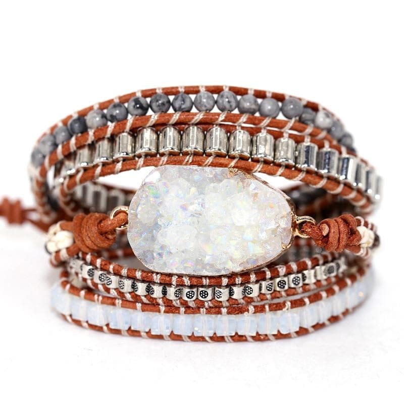 White clear crystal bracelet
