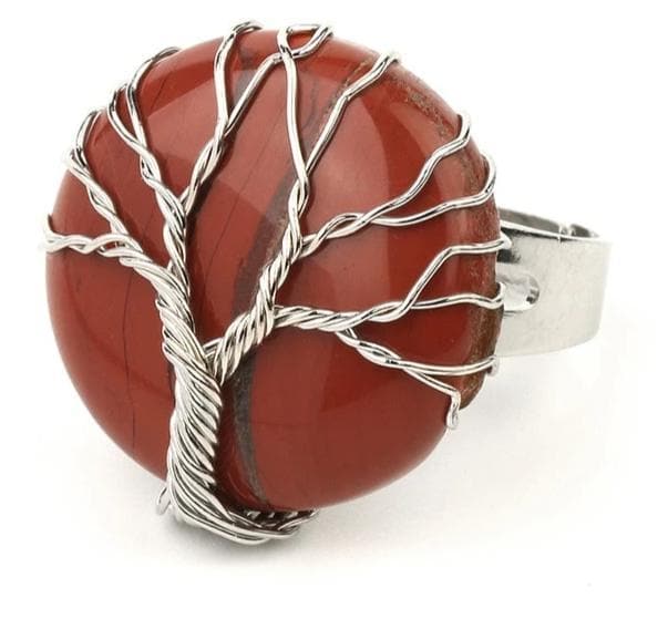 Red Jasper Crystal Ring - Sutra Wear