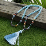 8mm Amazonite And "Orphan Beads" Mala - 108 Beads - Sutra Wear