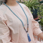 8mm Amazonite And "Orphan Beads" Mala - 108 Beads - Sutra Wear