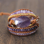Amethyst Wrap Bracelet - Sutra Wear
