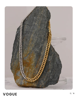 Stainless Steel necklace, Chunky Chain Necklace